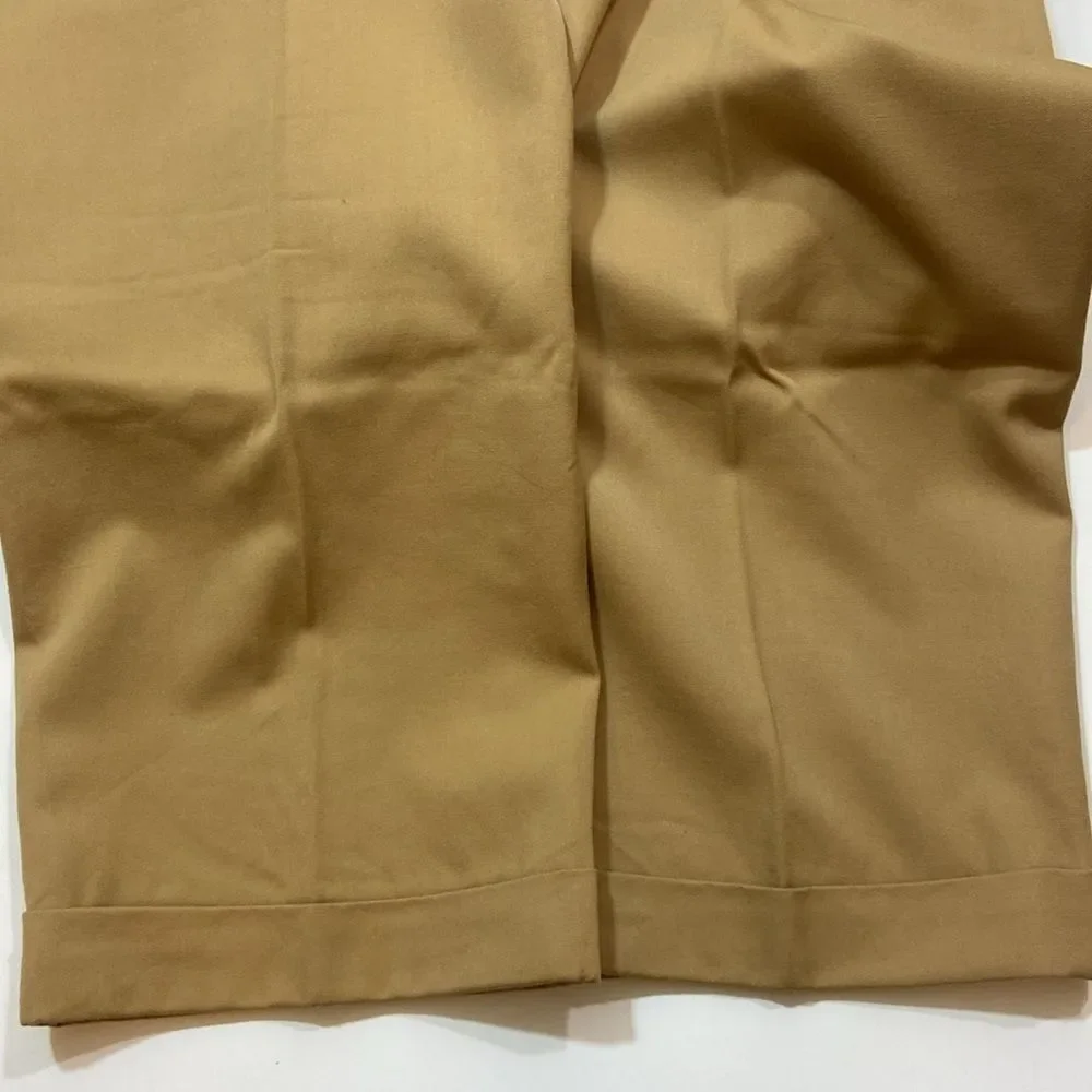 VTG,Elite Iandes End Men's Tan Pants Size 36 R Made In Mexico 💯 Wool Dry Clean